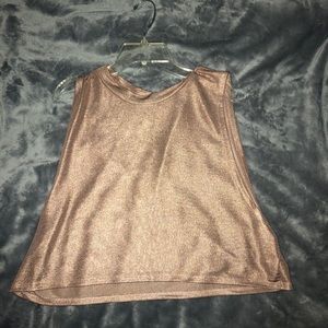 Rose gold metallic shirt
